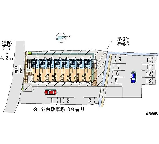 ★手数料０円★高松市香西南町　月極駐車場（LP）